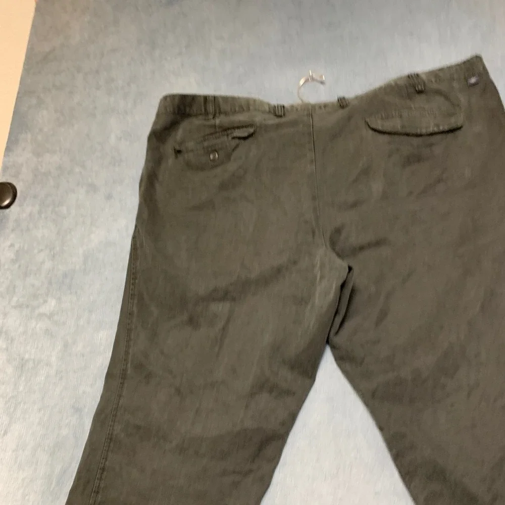 Dockers Pants Mens 46x30 Charcoal Gray Cotton Classic Fit Pleated Slash Pockets